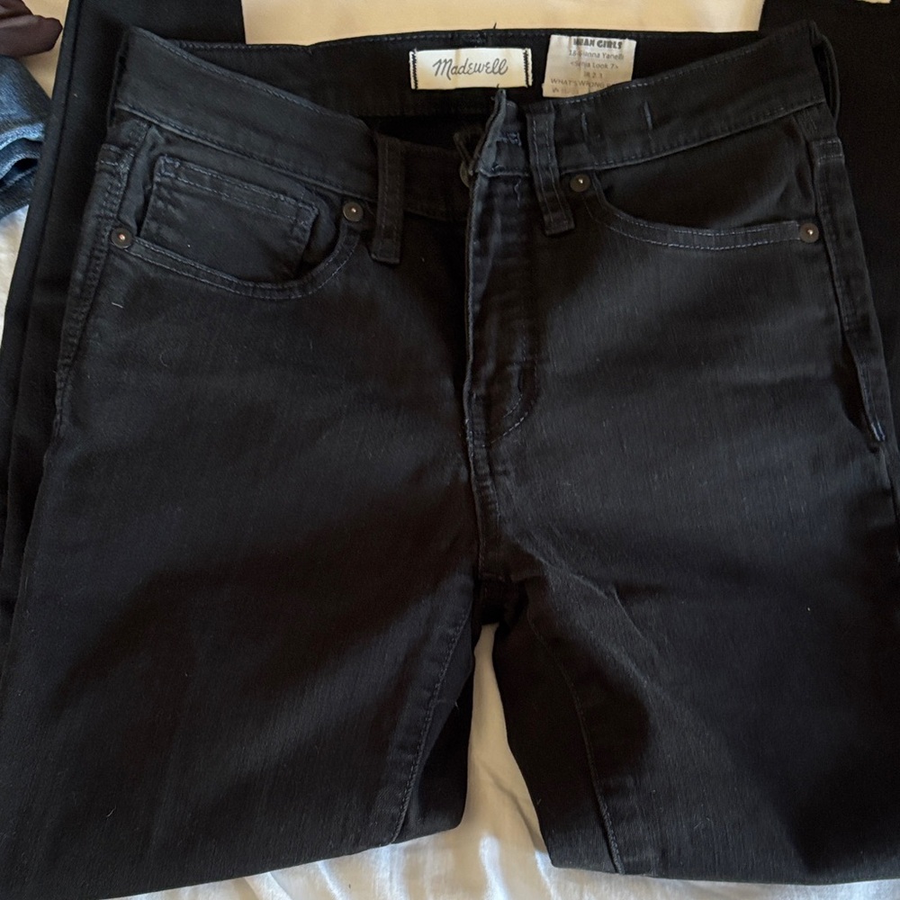 Madewell Women's Black Skinny Crop Size 26-- Mean Girls Broadway Show Wardrobe